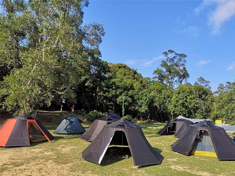 Cheap Goat Tents Asta Gear Outdoor Light Weight Pyramid Tent 4 Season 10 Persons Team Family Camping Equipment Mountain House   
